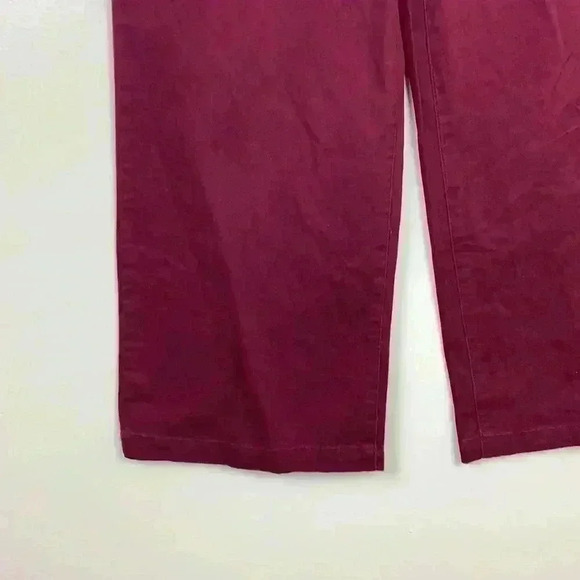 🆕NWT A.N.A Wide Leg Crop In Burgundy Size 4 - Picture 4 of 9